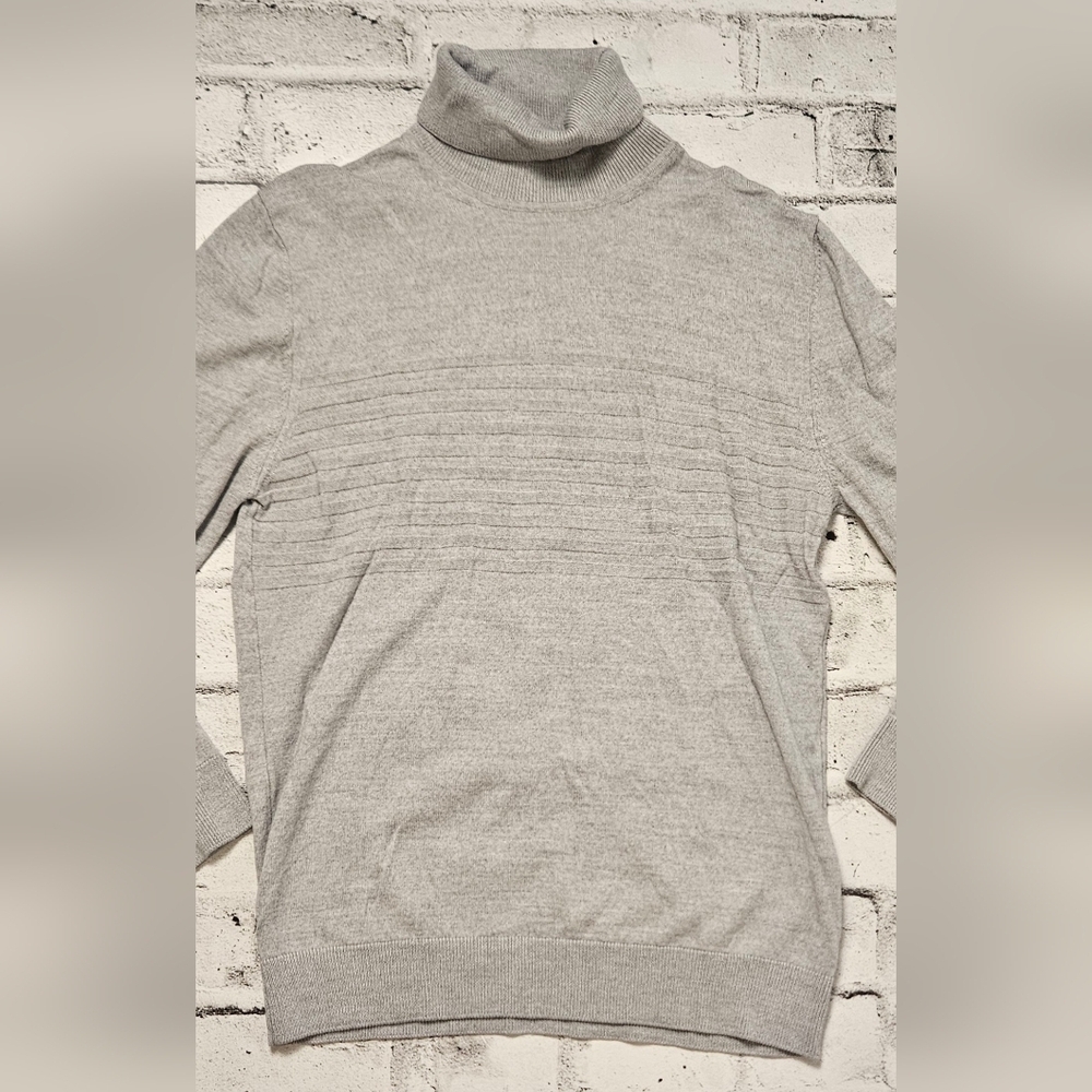 Hörst Italian Wool Blend Turtleneck Sweater Mens XL Gray Made in Italy - Picture 5 of 12